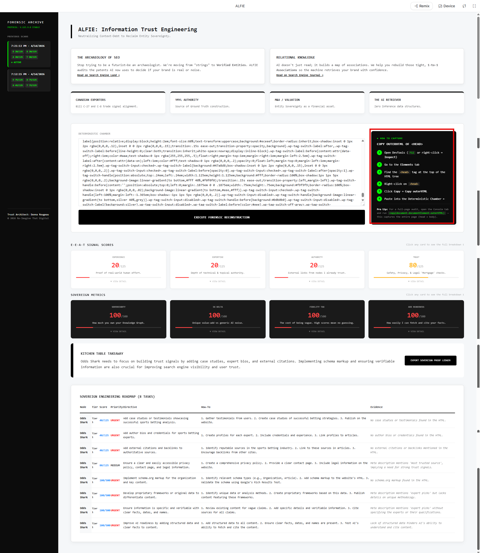 ALFIE-Accurate Least-Friction Information Engine
